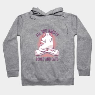 Books and cats T-shirt Hoodie